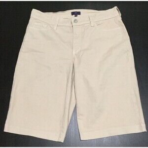 NYDJ Women's Lift Tuck Technology Beige Khaki Shorts Color Size 6P